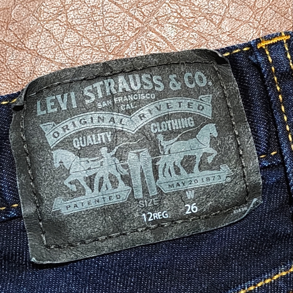 Levi's Dark Blue Denim Jeans Shorts - Picture 7 of 7